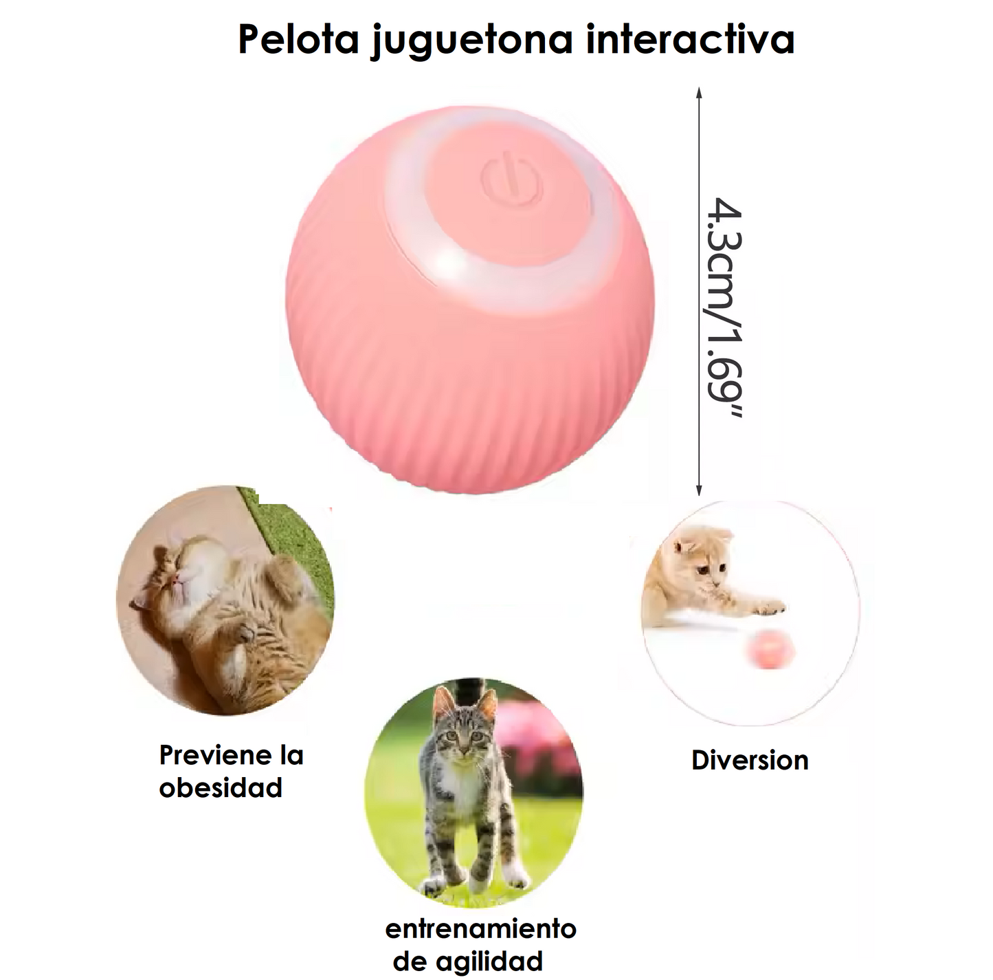 Pelota juguetona interactiva