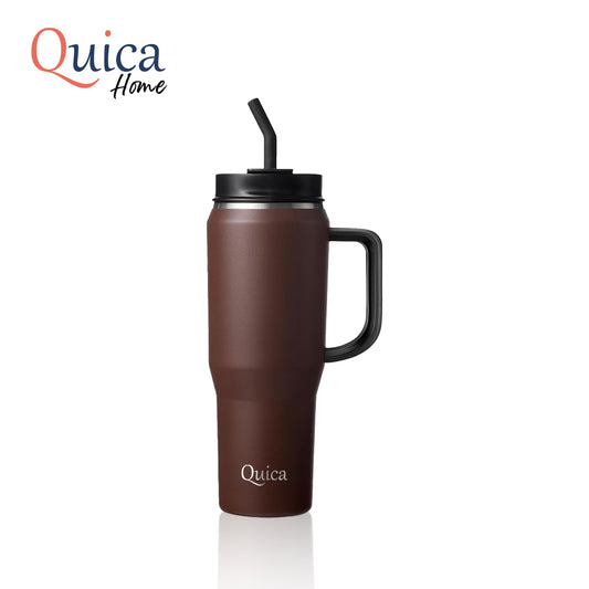 Quica - Thermal Stainless Steel Mug - Brown