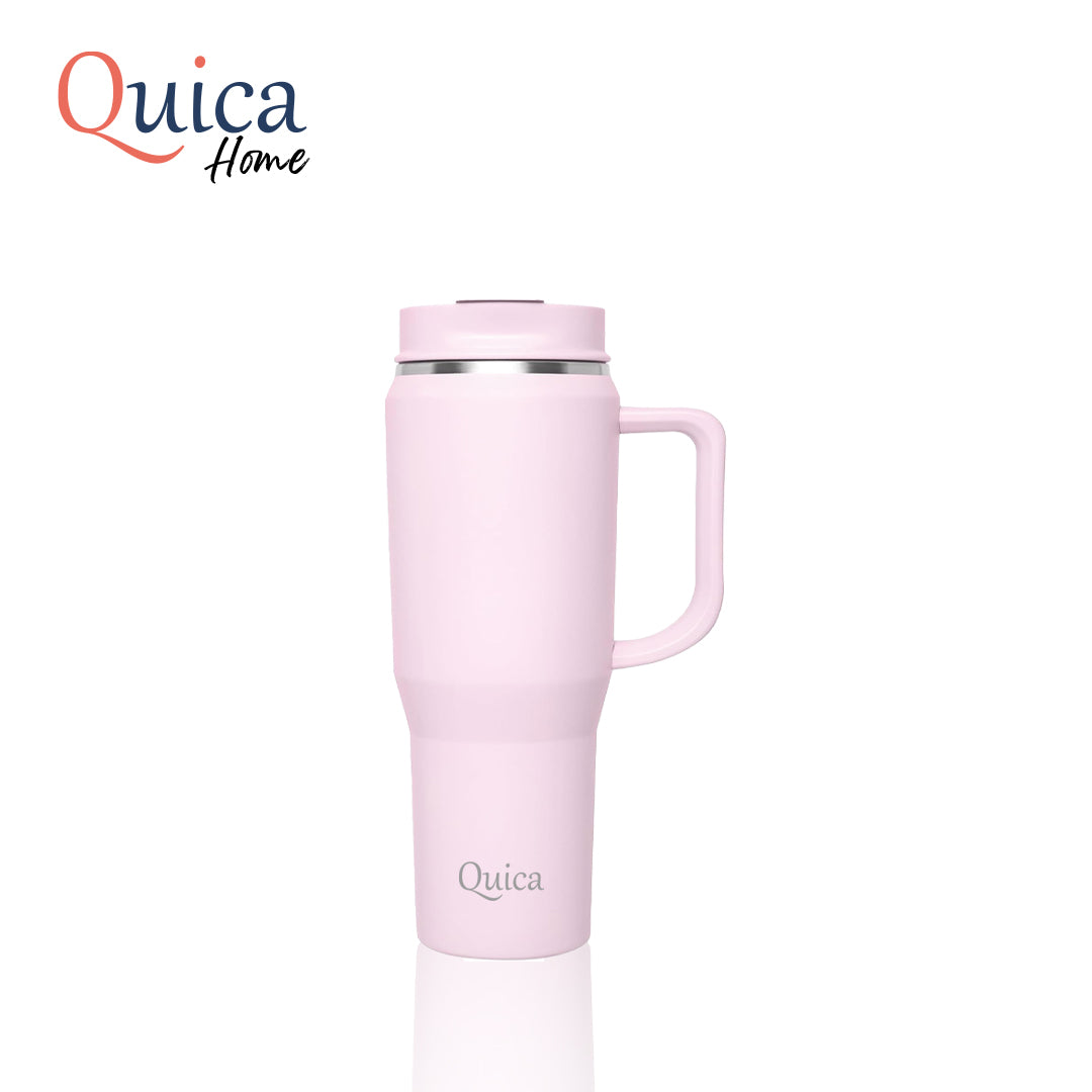 Quica - Thermal Stainless Steel Mug - Light Pink